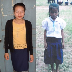 Dette er Phimpon som fra når vi møtte henne, og fra første gang vi møtte henne i 2002.